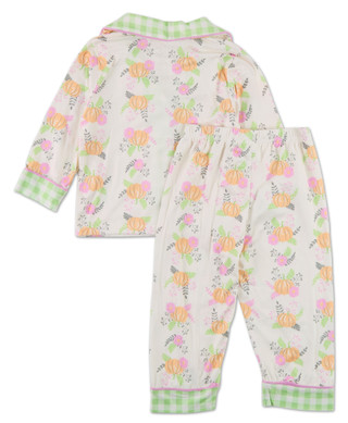 Thumbnail 2: Jessica Simpson Toddler Girls 2 Pc Harvest Pumpkins Pajama Pants Set 