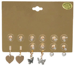 Thumbnail 2: BADGLEY MISCHKA 6 Pk Stud & Dangle Earrings 