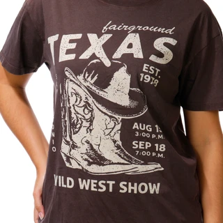 Thumbnail 3: Vintage threadz Juniors Texas Boot Wild West Show Graphic Tee 
