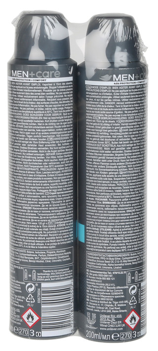 Thumbnail 2: DOVE 2 Pk Men's Clean Comfort Deodorant Spray Set 
