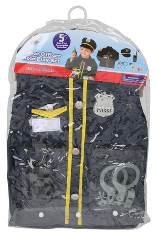 Thumbnail 1: Brooklyn Lollipop 5 Pc Police Officer Role Play Set Halloween Costume 