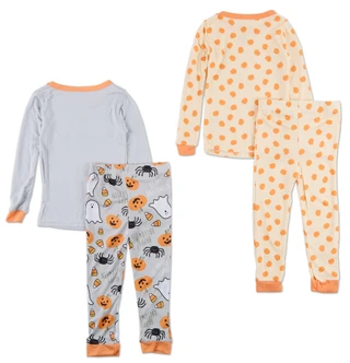 Thumbnail 2: Goodnight Llama Toddler Boys 4 Pc Halloween Pajama Pants Set 