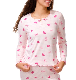 Thumbnail 2: Madden Girl Juniors 2 Pc Pajama Shirt & Pants Set 