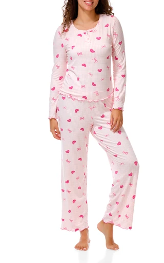 Thumbnail 1: Madden Girl Juniors 2 Pc Pajama Shirt & Pants Set 