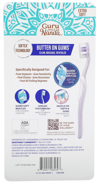 Thumbnail 2: Guru Nanda 8 Pk Extra Soft Toothbrushes 