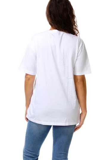 Thumbnail 2: Vintage threadz Juniors Rhinestone Braided Front Cowboy Skull Graphic Tee 