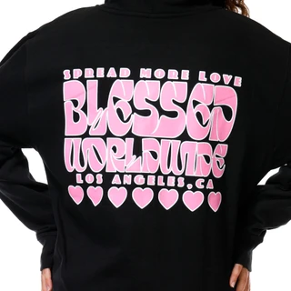 Thumbnail 4: Inspired Culture Juniors Spiritual Message 2 Pocket Zippered Hoodie 