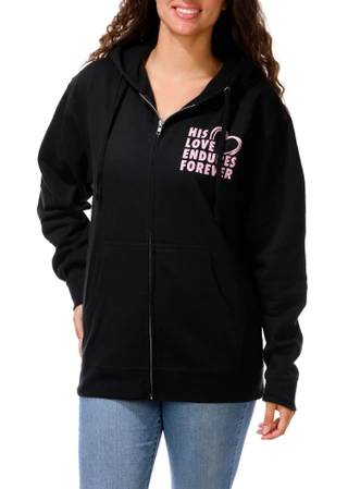 Thumbnail 6: Inspired Culture Juniors Spiritual Message 2 Pocket Zippered Hoodie 