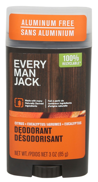 Thumbnail 1: EVERY MAN JACK 3 oz Citrus Eucalyptus Deodorant Stick 