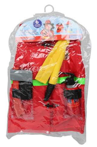 Thumbnail 1: Brooklyn Lollipop 6 Pc Firefighter Role Play Set Halloween Costume 