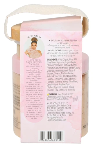Thumbnail 2: Manna Kadar Bare Bluff Pomegranate Scrub & Exfoliating Brush 