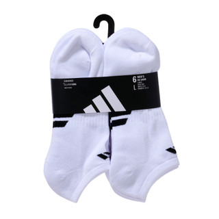 Thumbnail 1: Adidas Men's 6 Pk Cushioned No Show Socks 