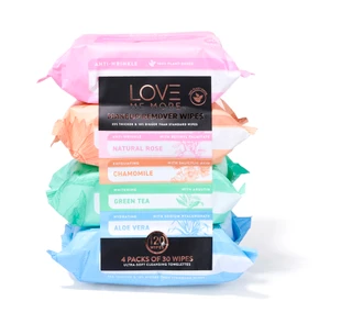 Thumbnail 1: Love Me More 4 Pk Makeup Remover Wipes 