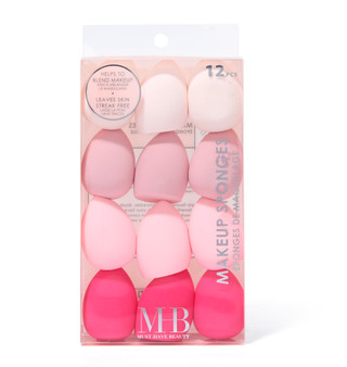 Thumbnail 1: MUST HAVE BEAUTY 12 Pk Makeup Sponges  