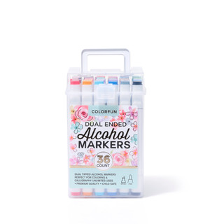 Thumbnail 1: Colorfun 36 Pk Dual Ended Alcohol Markers  