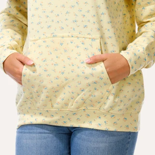 Thumbnail 3: Comfort Lane Juniors Floral Print Hoodie 