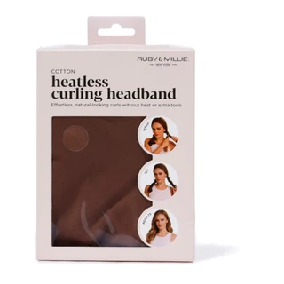 Thumbnail 1: RUBY + MILLIE Cotton Heatless Curling Headband  