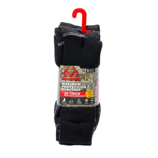 Thumbnail 1: REAL TREE Men's 5 Pk Maximum Protection Work Crew Socks 
