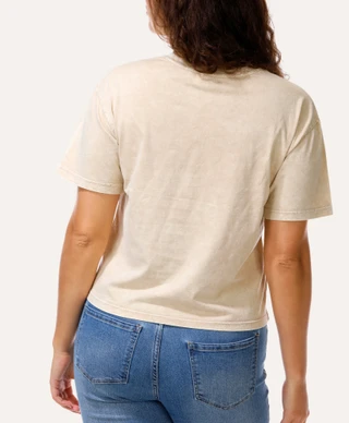 Thumbnail 2: Organic Generation Juniors Howdy Barb Wire Bow Graphic Crop Tee 