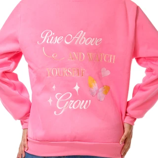 Thumbnail 3: Comfort Lane Juniors Inspirational Butterfly Graphic Full Zip Hoodie 