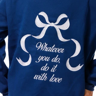 Thumbnail 2: Comfort Lane Juniors Inspirational Bow Graphic Hoodie 