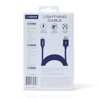 Thumbnail 2: Fisher 6 ft Braided Lightning Cable  