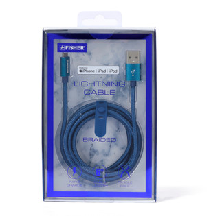 Thumbnail 1: Fisher 6 ft Braided Lightning Cable  