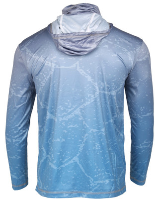 Thumbnail 3: FloGrown Men's Long Sleeve Performance Hoodie w/ Built In Sun Gaiter 