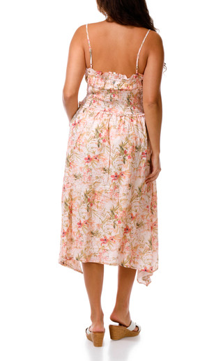 Thumbnail 2: ROXY Juniors' Floral Smock Midi Dress  