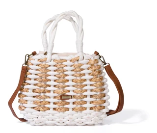 Thumbnail 1: SUN N SPORT Rope Straw Crossbody Tote Bag 