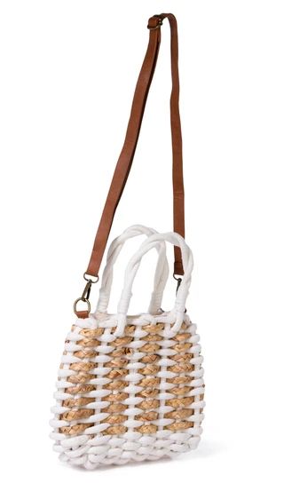 Thumbnail 3: SUN N SPORT Rope Straw Crossbody Tote Bag 