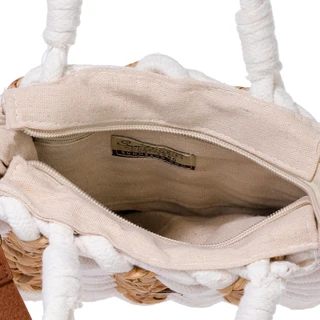 Thumbnail 4: SUN N SPORT Rope Straw Crossbody Tote Bag 