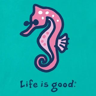 Thumbnail 2: Life is Good Women's Sea Horse Tee 