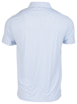 Thumbnail 2: Kenneth Cole Men's Short Sleeve Stingray Print Golf Polo 