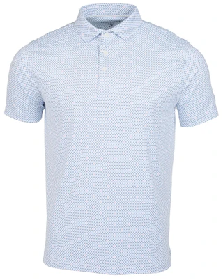 Thumbnail 1: Kenneth Cole Men's Short Sleeve Stingray Print Golf Polo 