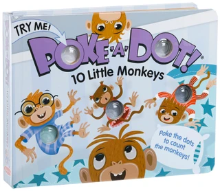 Thumbnail 1: Melissa & Doug Poke-A-Dot 10 Little Monkeys Children's Book 