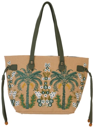 Thumbnail 1: American & Beyond Desert Oasis Drawstring Tote 