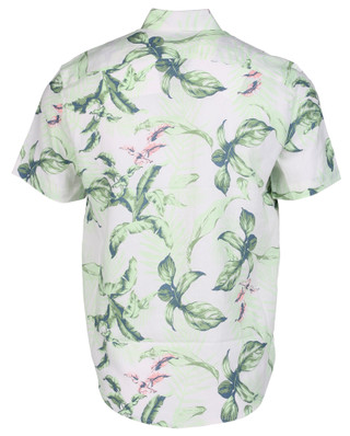 Thumbnail 2: Cubavera Men's Short Sleeve Tropical Woven Button Up Shirt  