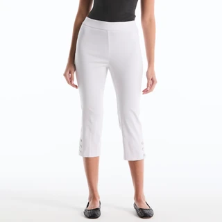 Thumbnail 1: Rafaella Women's Button Detail Capris 