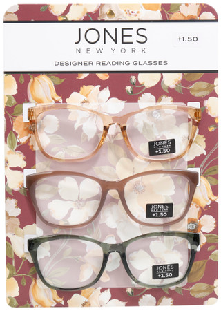 Thumbnail 1: JONES NEW YORK Women's 3 Pk Designer Reading Glasses 