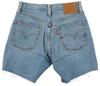 Thumbnail 2: Levi's Women's Medium Wash 501 Mid Thigh Denim Shorts 