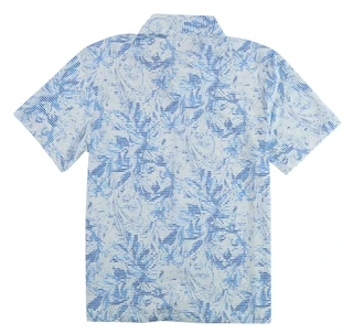 Thumbnail 2: REEL LEGENDS Men's Short Sleeve Hawaiian Button Up Shirt  