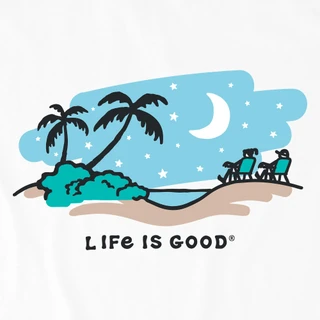 Thumbnail 2: Life is Good Women's Crusher Lite Moonlit Palm Vista Tee 