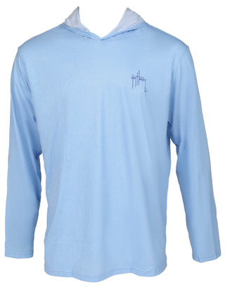 Thumbnail 1: Guy Harvey Men's Long Sleeve Hooded Performance Shirt  