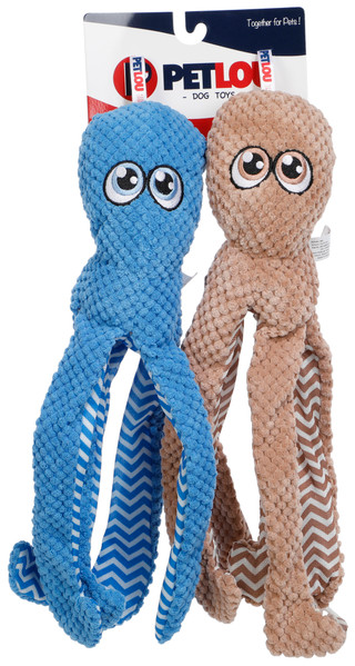 Thumbnail 1: Petlou 2 Pk Octopus Pet Toys 