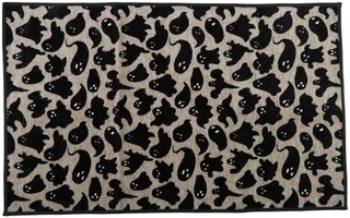 Thumbnail 1: RACHEL ASHWELL 27" x 45" Ghost Chenille Jacquard Halloween Rug 
