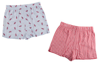 Thumbnail 2: JACLYN 2 Pk Women's Drawstring Sleep Shorts w/ Pockets  