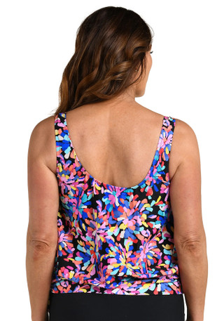 Thumbnail 3: Maxine of Hollywood Women's Banded Scoop Blouson Swim Tankini 