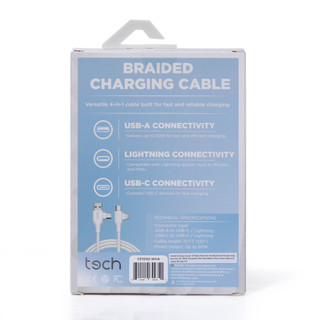 Thumbnail 2: tech 4-in-1 Braided Charging Cable 