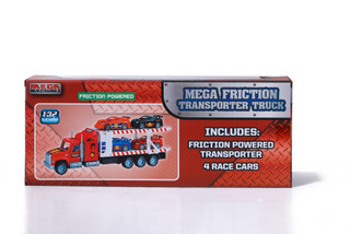 Thumbnail 2: Brooklyn Lollipop Mega Friction Transporter Truck Playset 